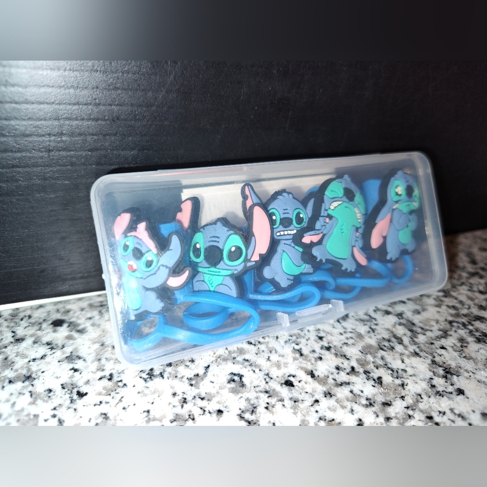 Lilo and Stitch Straw Cover Cap for Stanley Cup. 5 Pack. New.